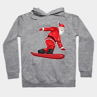 Santa Claus Christmas Snowboard Hoodie